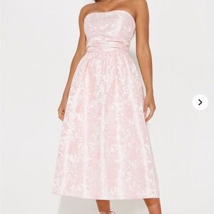 Elegant jacquard midi dress